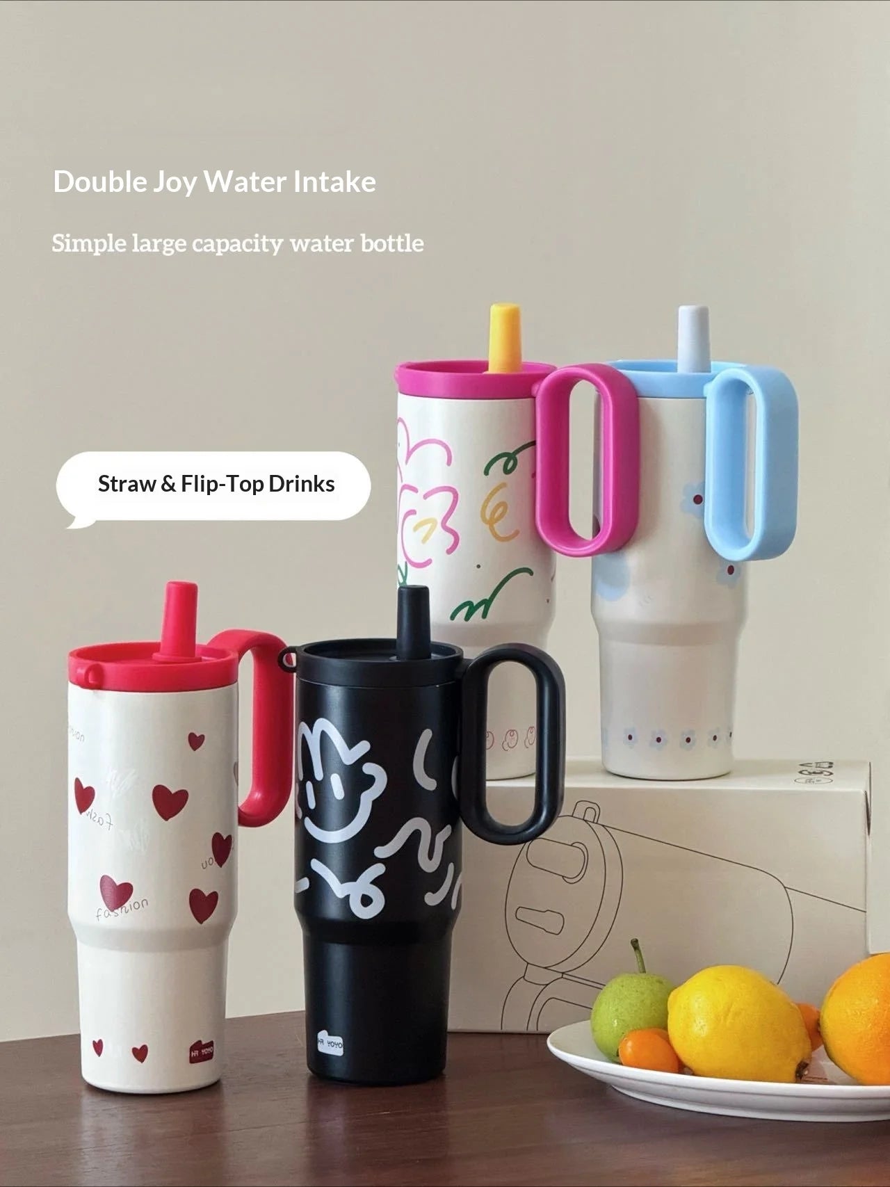 316 Stainless Steel Tumbler Large Capacity Thermal Bottle Double Vacuum Flasks Keep Cold Thermos Cup DIY Gift Mug Coffee Cup