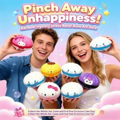 Stress-relieving-toys Squishy Fake Baozi Fun Pinch Uncompressed Fidget Toys Popular Children Favor Gift