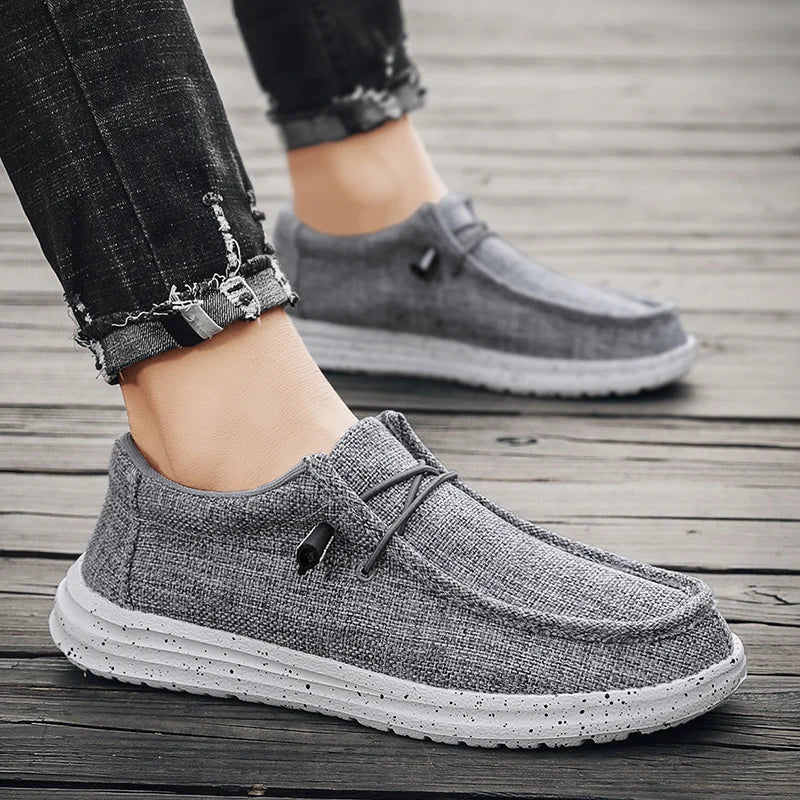 Mens Walking Shoes Breathable Mesh Ultra Light Sports Leisure Shoes No Lace Up Design Suitable Daily Walking Jogging Shoes