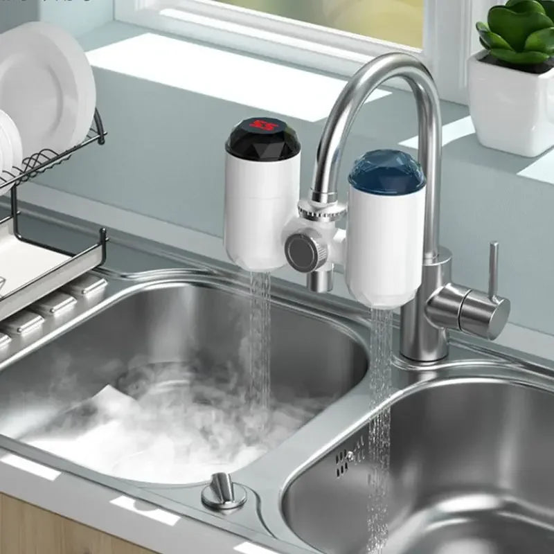 Electric Kitchen Water Heater Tap Instant Hot Water Faucet Heater Cold Heating Faucet Tankless Instantaneous Water Heater Home