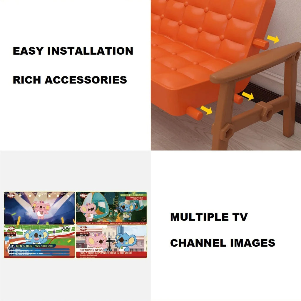 Mini supermarket shopping games dollhouse furniture accessories Intellectual education toys for kid family interaction toys