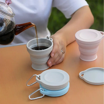 Folding Water Cup Heat-resistant Travel Portable Mouthwash Cup Hotel Toiletries Set Compressed Cup