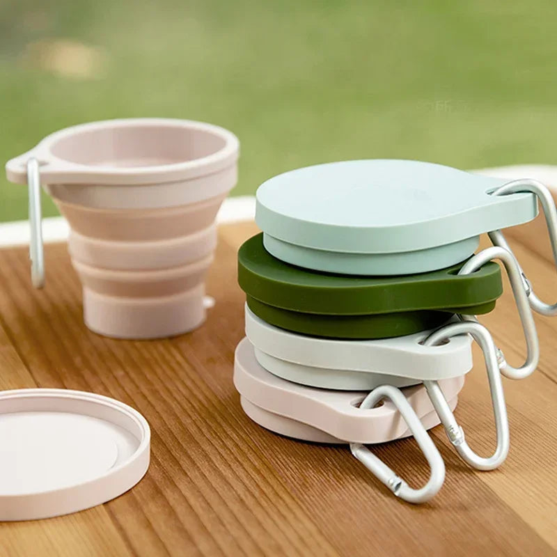 Folding Water Cup Heat-resistant Travel Portable Mouthwash Cup Hotel Toiletries Set Compressed Cup