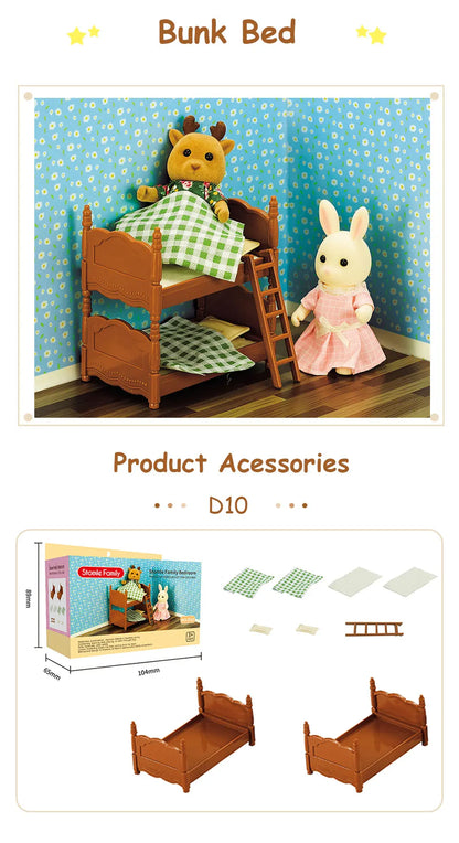 Toys Doll 1:12 Forest Family Montessori Kitchen Compatible Miniature Dollhouse Kitchen Accessories Furniture Pretend Play Gifts