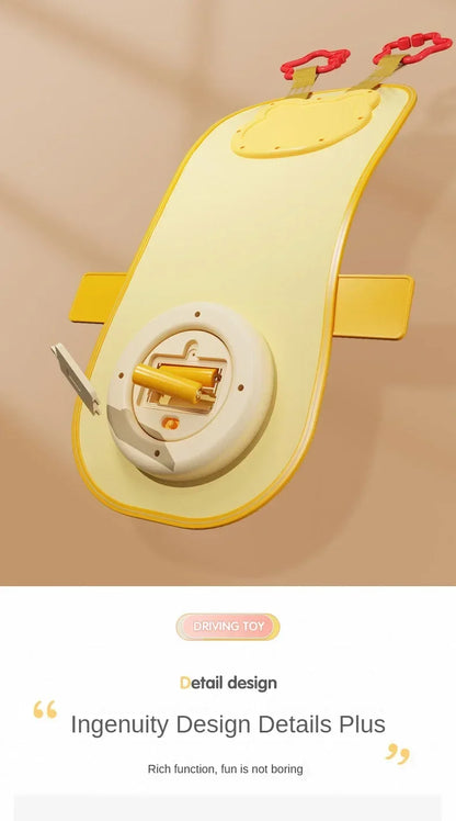 Baby Car Seat Toys Baby Toy Electric Simulate Driving Car Copilot Steering Wheel Seat Toy Hanging Toys for Baby 0 12M
