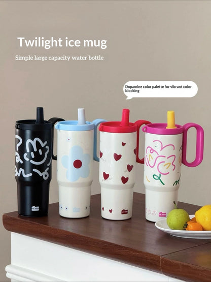 316 Stainless Steel Tumbler Large Capacity Thermal Bottle Double Vacuum Flasks Keep Cold Thermos Cup DIY Gift Mug Coffee Cup