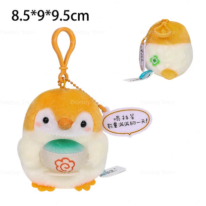 22 Styles Cute Penguin Plush Key Ring Tourist Hat Penguin Keychain For Girls Gifts Creative School Bag Keychain