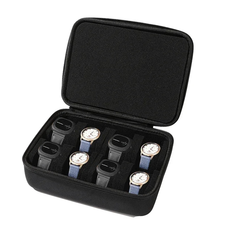 Watch Box Organizer For Men or Women Watch Travel Case Portable Storage Watch Display Holder for Wristwatches and Smart Watches