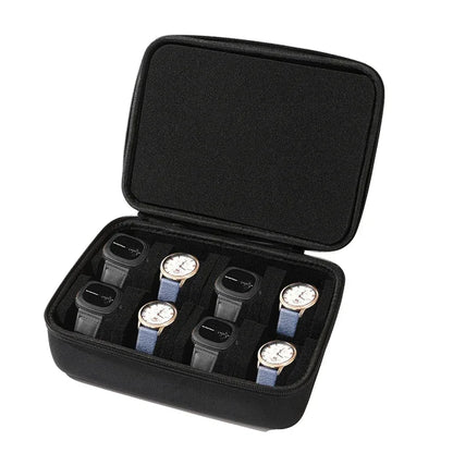 Watch Box Organizer For Men or Women Watch Travel Case Portable Storage Watch Display Holder for Wristwatches and Smart Watches