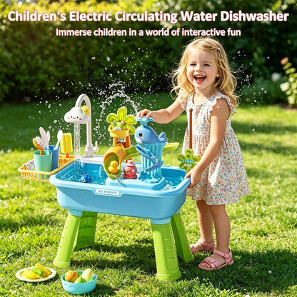 Outdoor Water Play Table for Boys Girls Sensory Activity Toys summer Outside Backyard Beach Park Daycare Preschool Patio