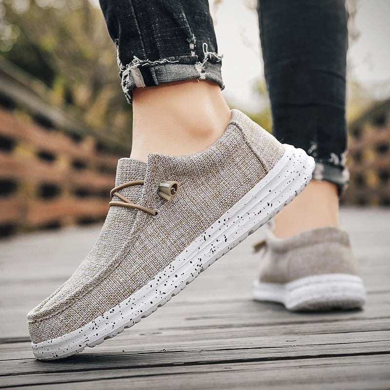 Mens Walking Shoes Breathable Mesh Ultra Light Sports Leisure Shoes No Lace Up Design Suitable Daily Walking Jogging Shoes