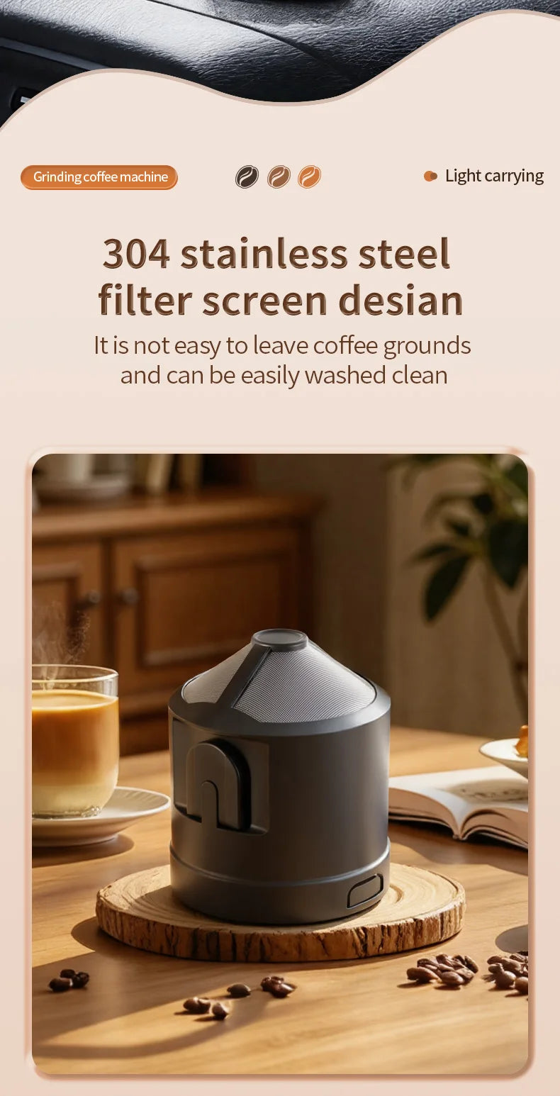3-in-1 Capsule Coffee Maker Portable Espresso Coffee Machine for Car & Home Camping Coffee Maker Type-c Rechargeable Automatic