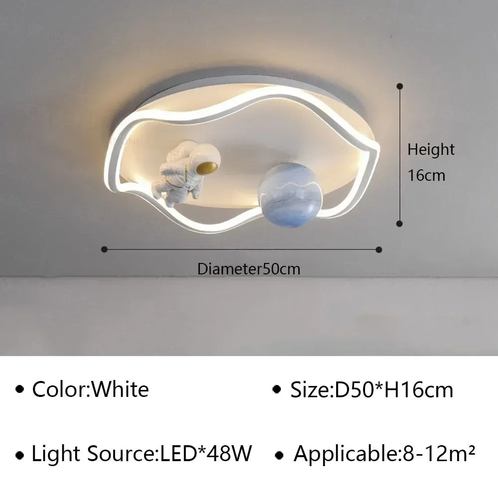 LED moon Astronaut Light Fantastic Eye Care living room bedroom girl lamp  Princess light