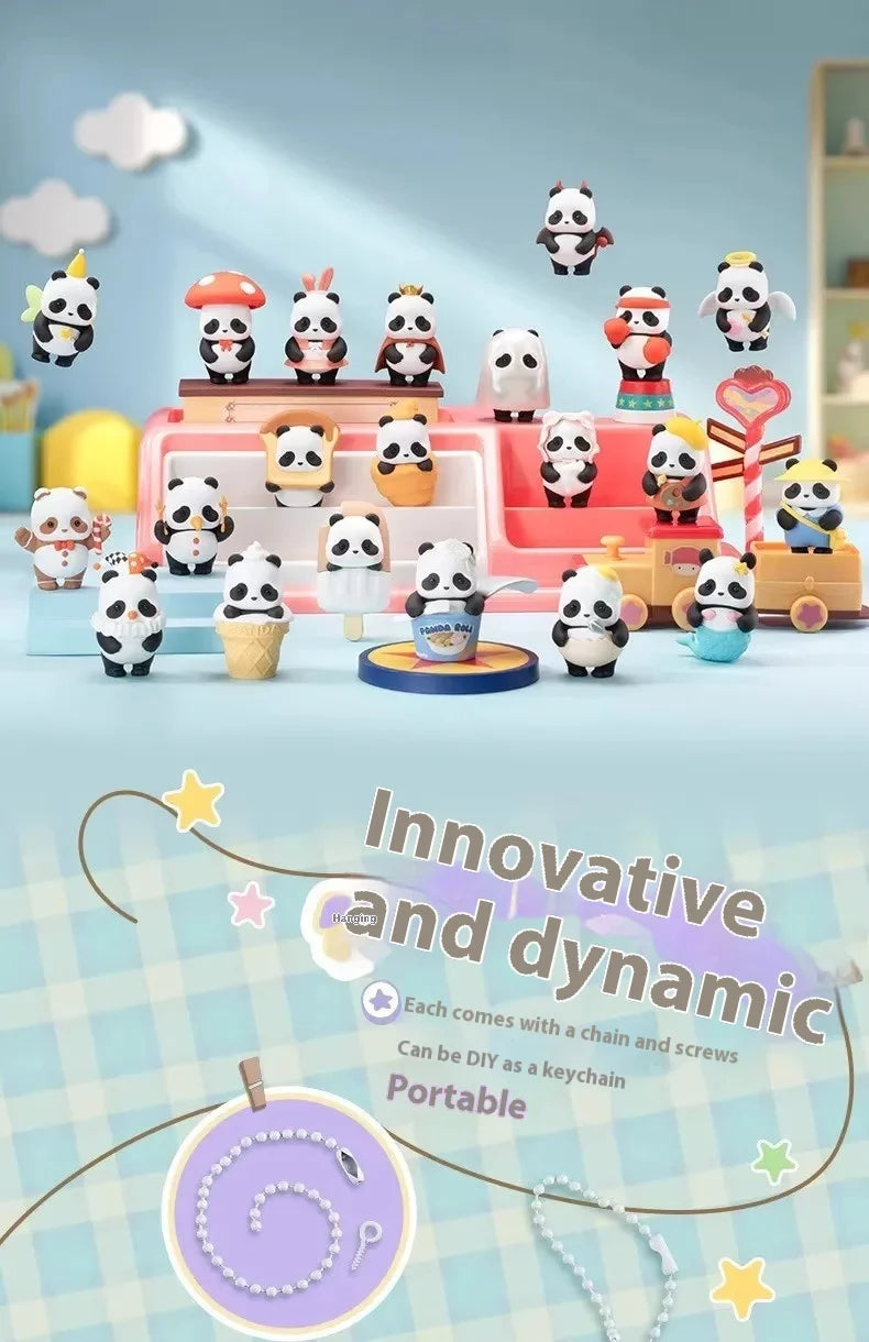 52TOYS PandaRoll Fat Baby Blind Box Mini Trendy Play Toy for Girls Cute Grain Versatile Series Birthday Desktop Gift
