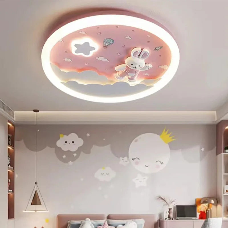 Modern LED Ceiling Lamp For Kids Children's Room Bedroom Chandelier Light Interior Home Decoration Lustre Lighting Fixtures