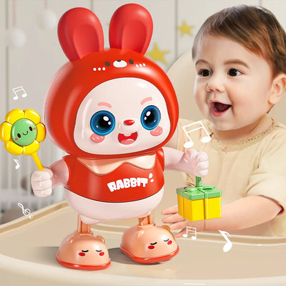 Children Cute Rabbit Electronic Toy Pet With Music Light Animal Game Frog Walking Dance Moving Kid Toys 3 Year Gifts