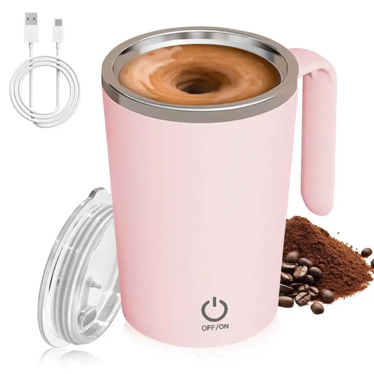 USB Charging Mixing Cup Household Portable Electric Soybean Milk Milkshake Cup Transparent Water Cup Coffee Cup Office Mug