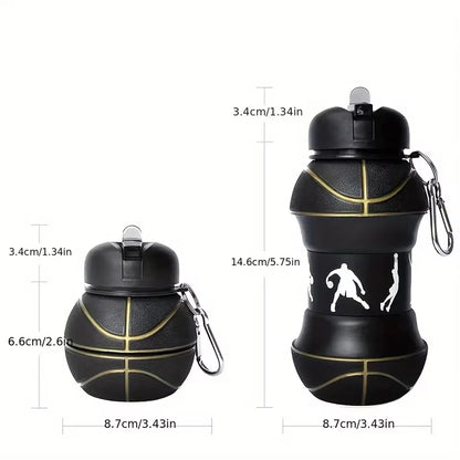 200ml/550ml Basketball Soccer Sports Ball Design Tumbler Cup - Insulated Stainless Steel Drinking Cup Gift for Men Women Kids