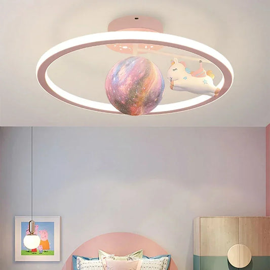 Modern LED crown star Ceiling Lamp for Child Bedroom, Living, Restaurant ,Study, Home Decoration, Indoor Lighting Fixture
