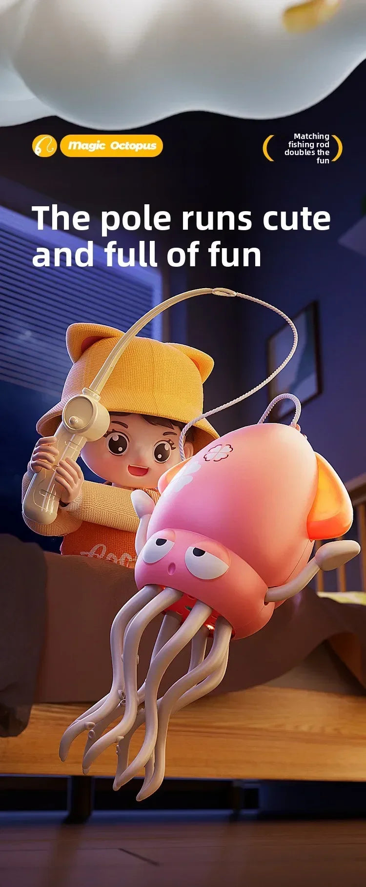 Dancing Octopus Kid Electronic Pet Toys Cartoon Interactive Development Moving Education Toddler Toy Gift Creative birthday gift