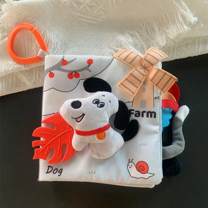 Baby Cloth Book Toys Animals Soft Learning Educational Toys For Babies Development montessori Sensory Books Baby Toys 0 12 Month