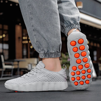 Brand Men Casual Shoes Thick Sole Fashion Sneakers Summer Breathable Male Walking Shoes  Mens Shoes
