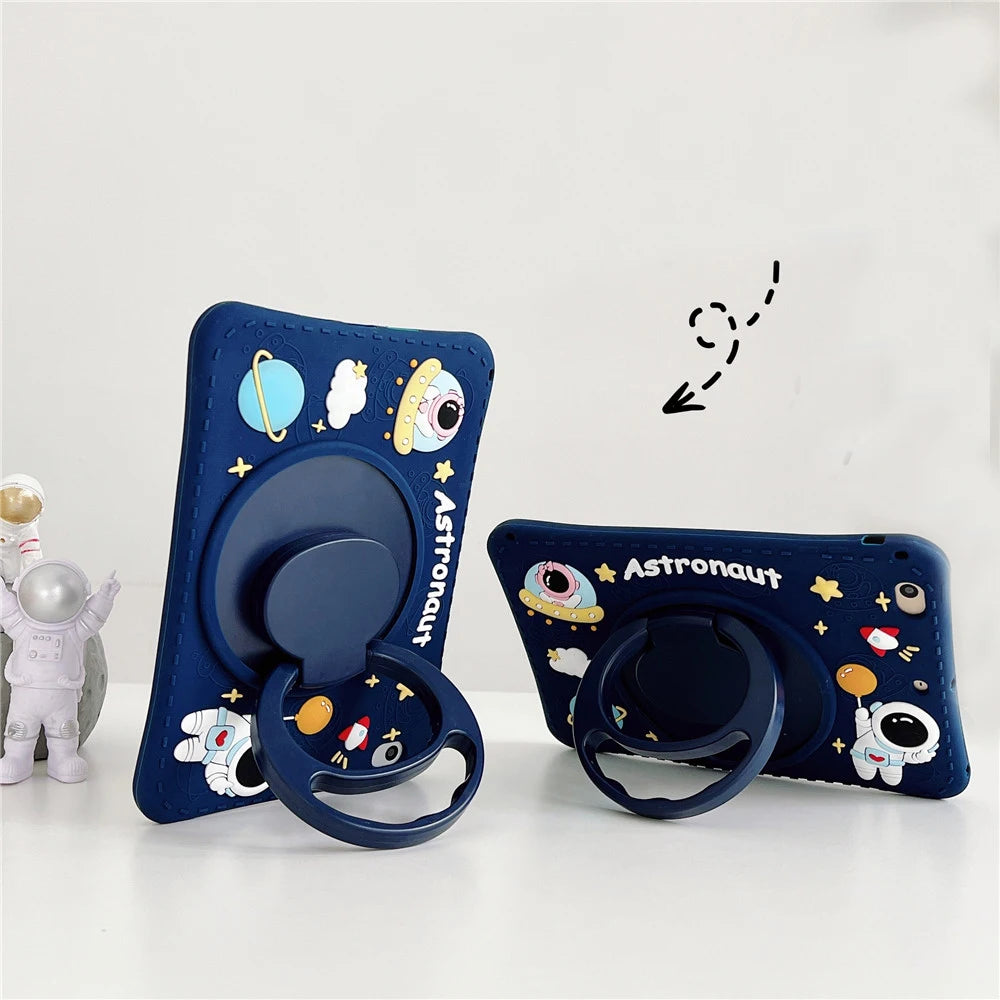 Case for Samsung Galaxy Tab A9 Plus S9 FE S8 S7 11 inch A8 10.5 A7 S6 Lite 10.4 A 10.1 8.0 T290 Kids Cartoon Tablet Stand Cover