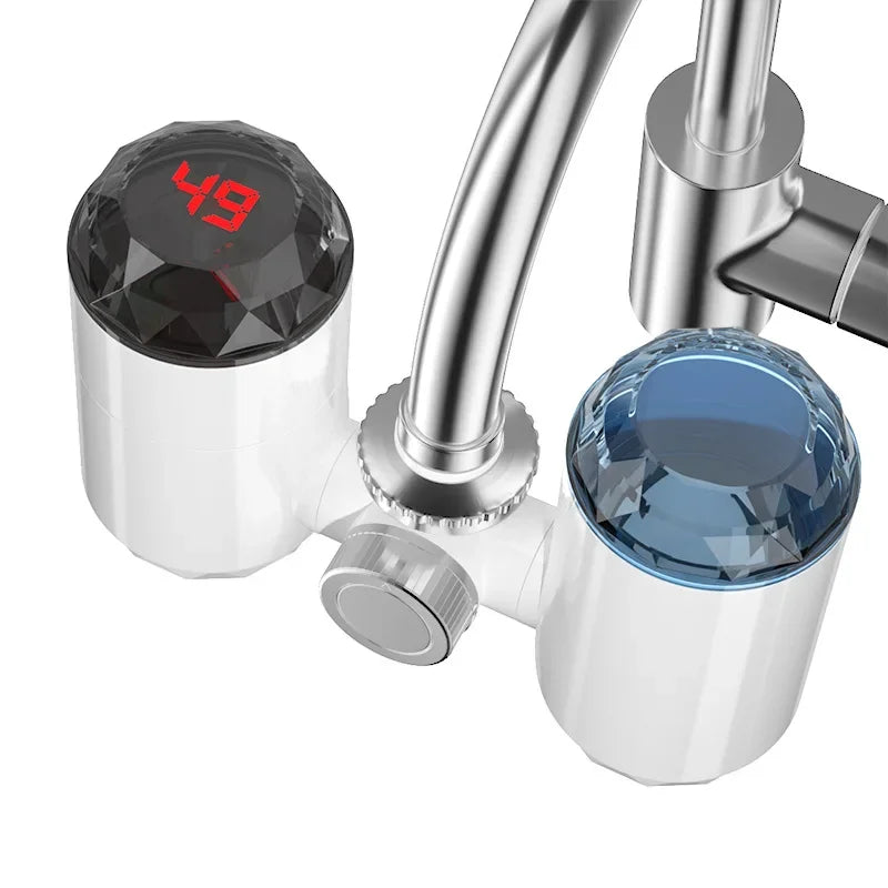 Electric Kitchen Water Heater Tap Instant Hot Water Faucet Heater Cold Heating Faucet Tankless Instantaneous Water Heater Home