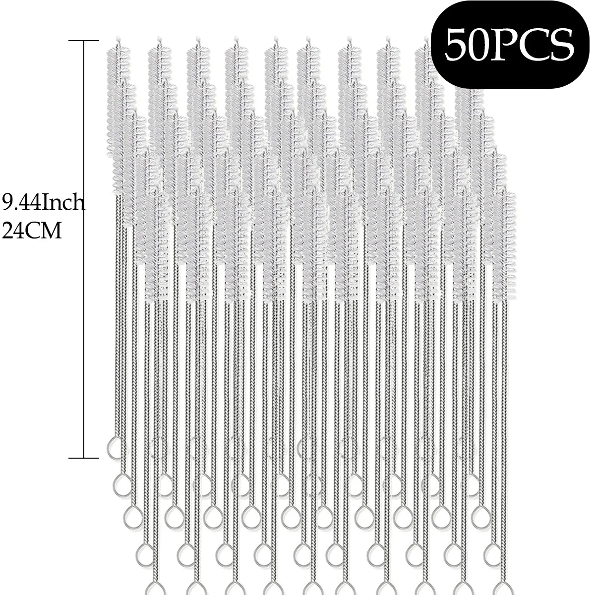 Straw Cleaner Brush Kit for Stanley - (4-Size) Extra Long Pipe Cleaners, Straw Cleaning Brush for Tumbler, Bottle
