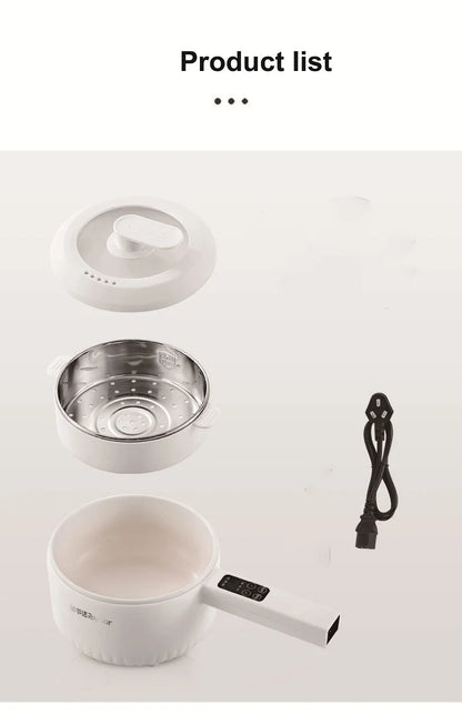 2.2L Electric Cooker Multi-Function Pot Double Layer Home High Capacity Hot Pot Noodle Cooker Non-Stick Pot Kitchen Tool 220V
