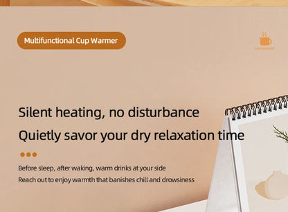 2 in 1 Coffee Mug Warmer Wireless Charger Multi-functional Cup Heating Pad 3 Gear Temperature Warmer Coaster For Milk Tea Water