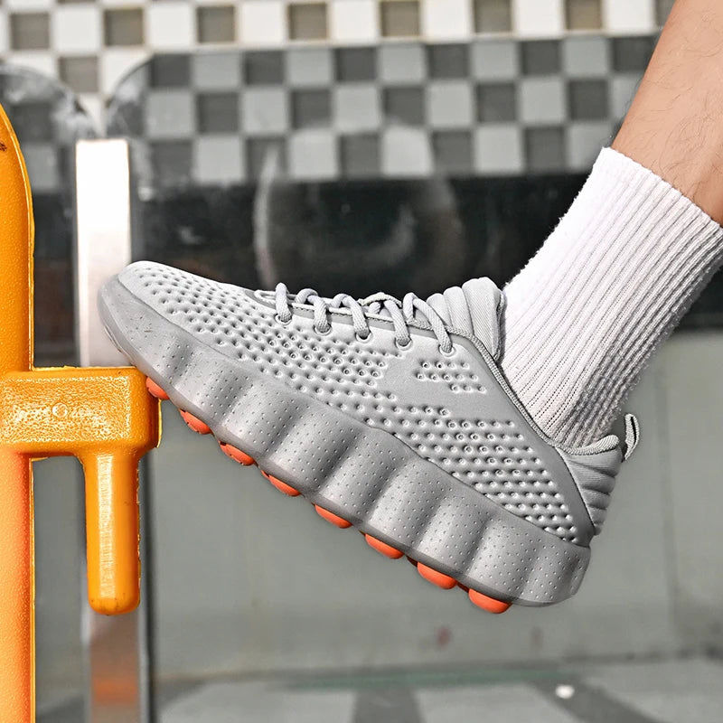 Brand Men Casual Shoes Thick Sole Soft Fashion Sneakers Summer Breathable Male Walking Shoes