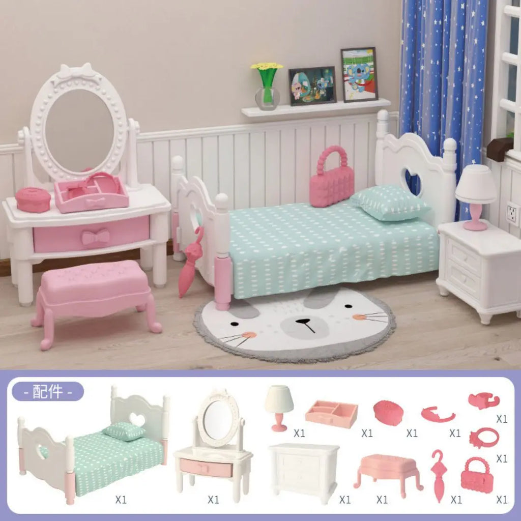 Mini supermarket shopping games dollhouse furniture accessories Intellectual education toys for kid family interaction toys