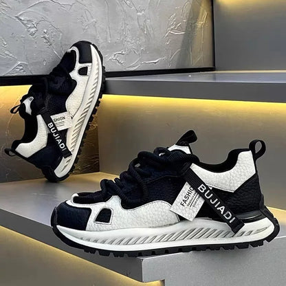 New Men Running Shoes Mesh Breathable Sneakers Lightweight Cushioning Non Slip Outdoor Sports Footwear Large Size Daily Walking