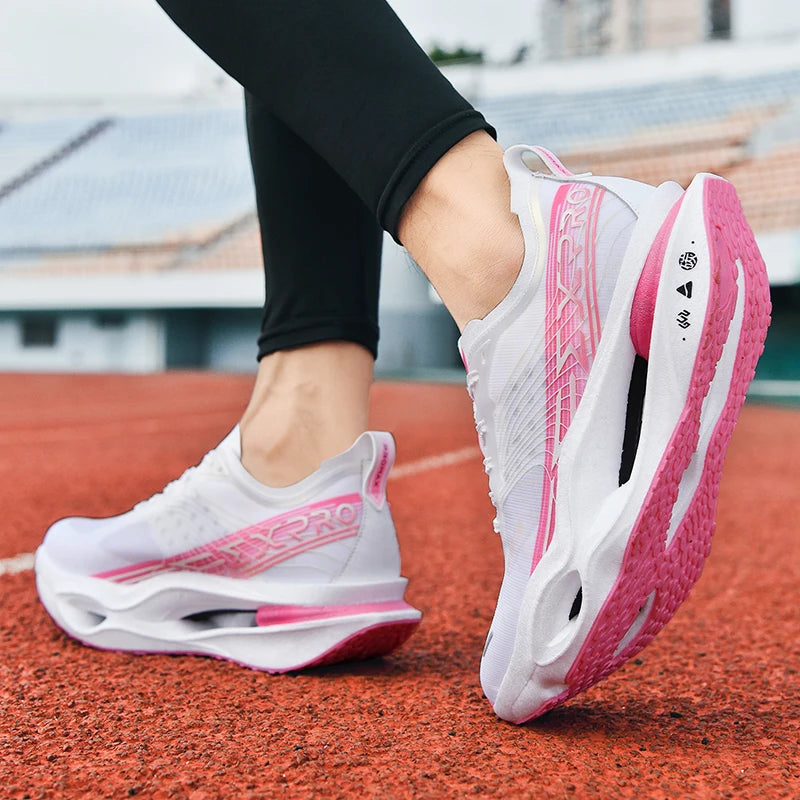Sports Shoes for Men&Women Running Sneakers,Carbon Plate,Male Marathon Racing,Breathable Lightweight,Athletics Training Shoes