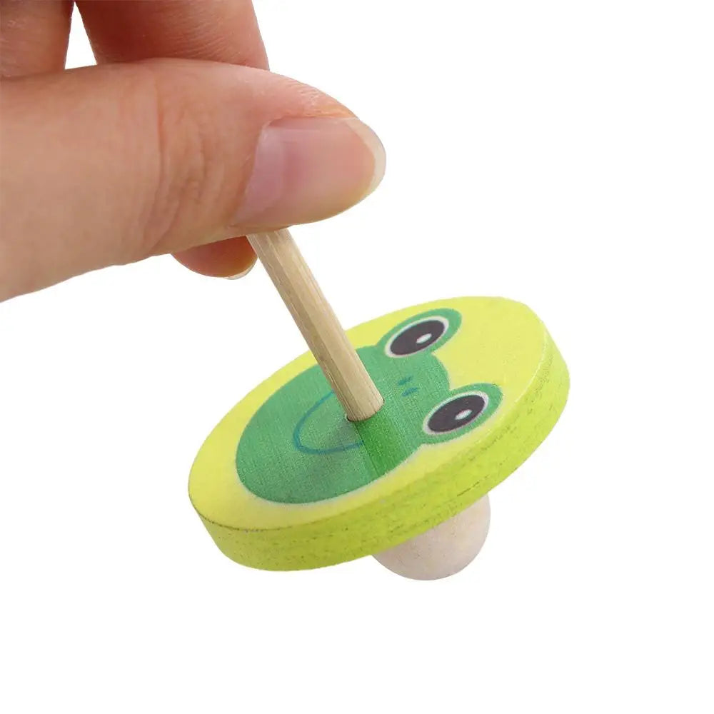 Game Spinning Top DIY Gyroscope Toys Desktop Spinning Top Wooden Rotate Gyro Wooden Gyro Toys Woode Spinning Top Toy