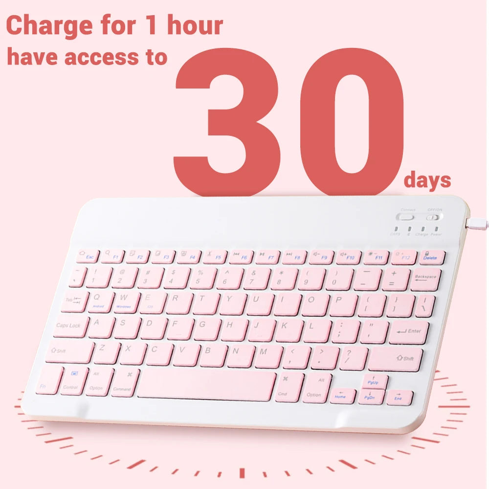 2026 New Slim Lightweight Ergonomic Bluetooth Keyboard, Compact Silent Wireless Keyboard for Windows iOS Android Devices Office