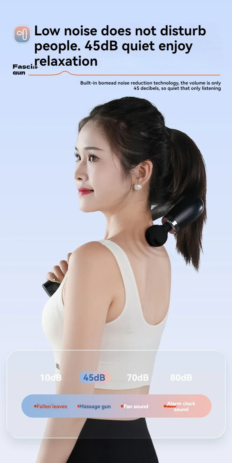 Smart Fascia Gun Electric Massager Hammer Electric Fascia Gun Home Handheld Hammer Back