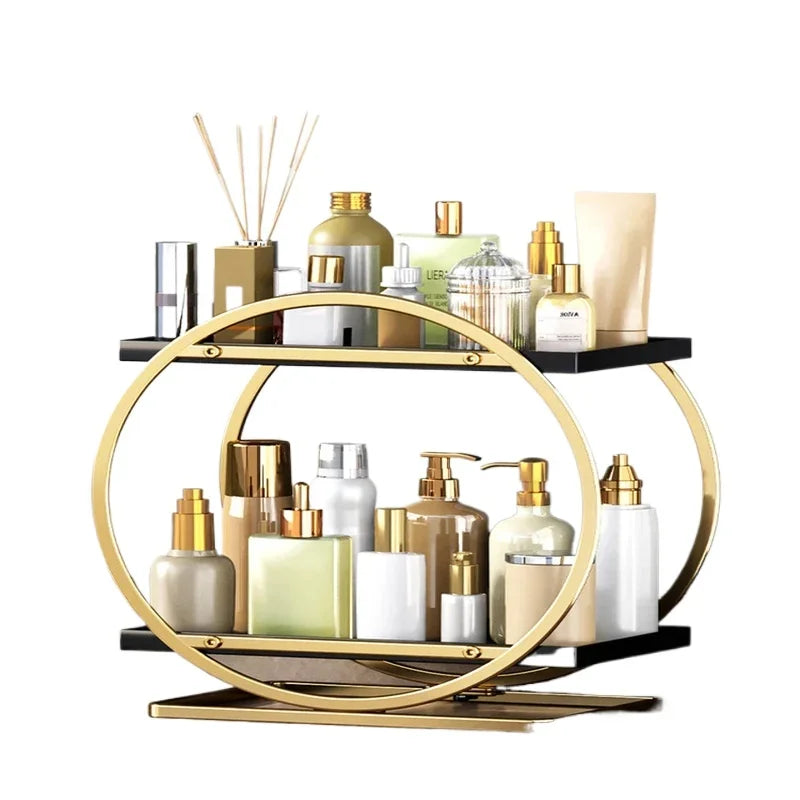 Large Capacity Makeup Organizer Cosmetics Storage Holder Home Skincare Products Dresser Bathroom Desktop Vanity Rack Shelf