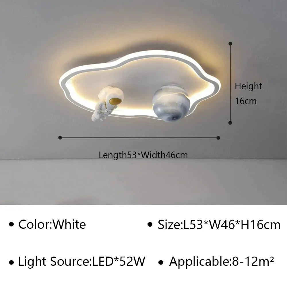 LED moon Astronaut Light Fantastic Eye Care living room bedroom girl lamp  Princess light