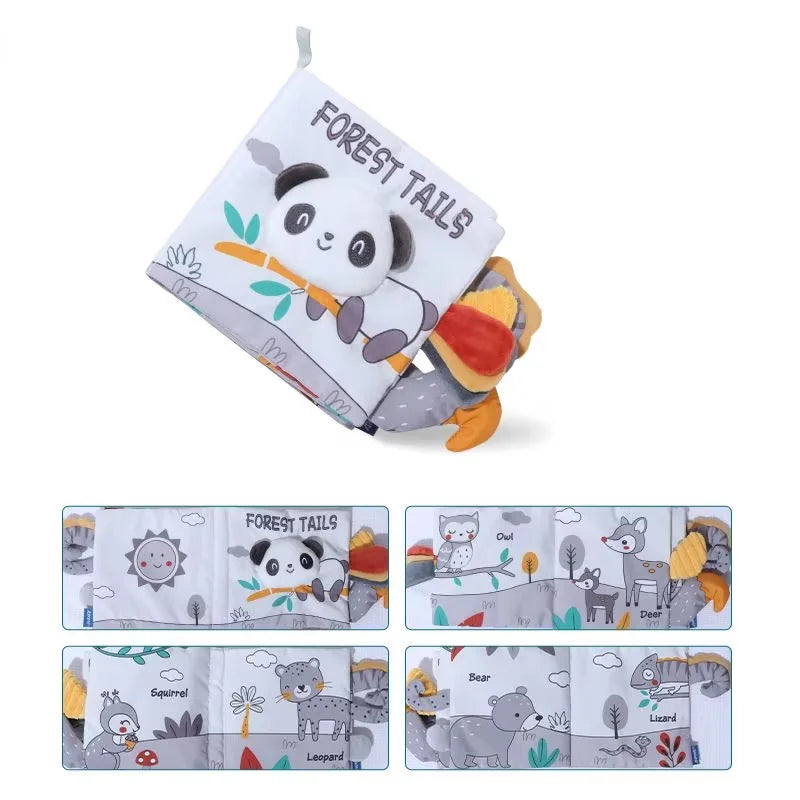 Baby Cloth Book Toys Animals Soft Learning Educational Toys For Babies Development montessori Sensory Books Baby Toys 0 12 Month