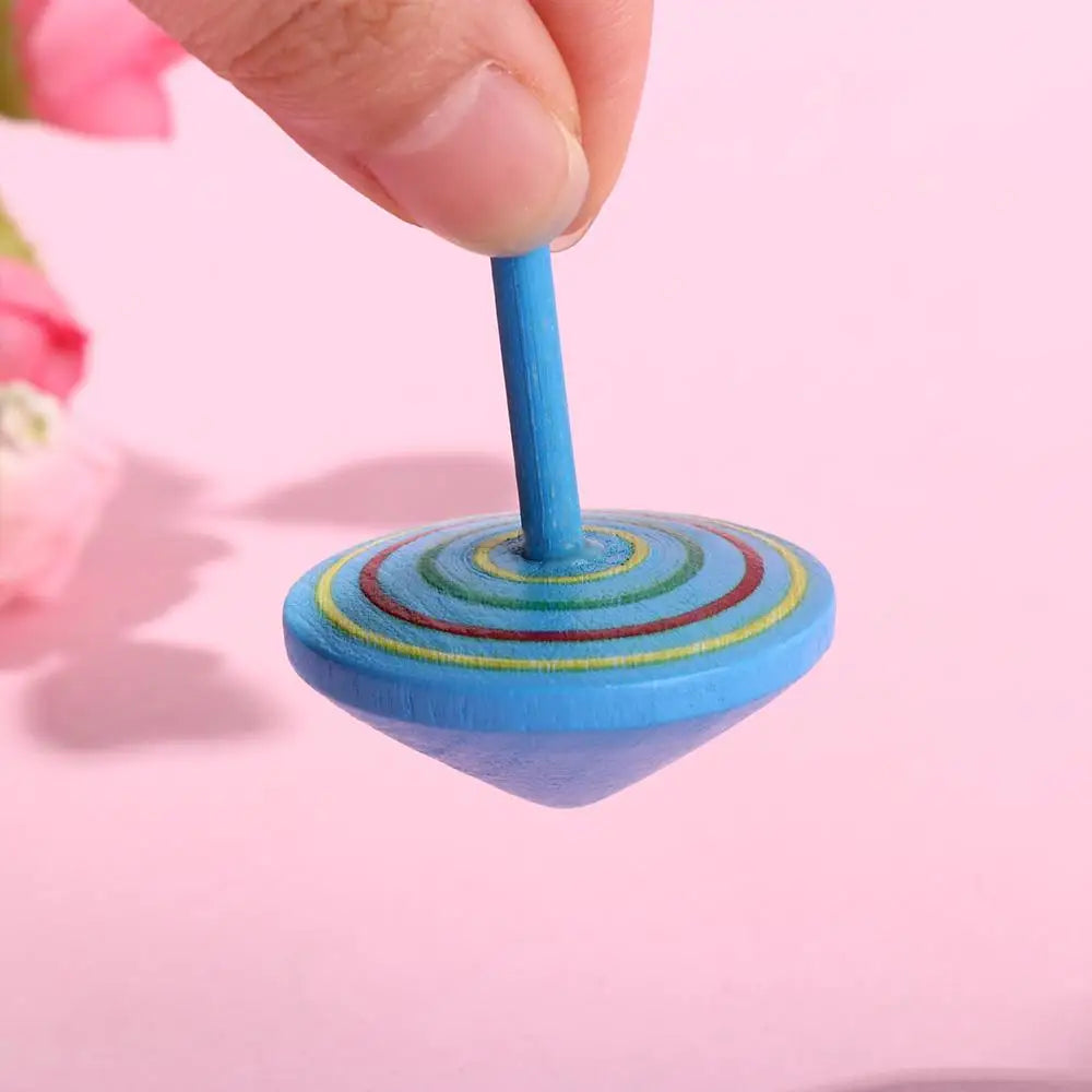 Game Spinning Top DIY Gyroscope Toys Desktop Spinning Top Wooden Rotate Gyro Wooden Gyro Toys Woode Spinning Top Toy