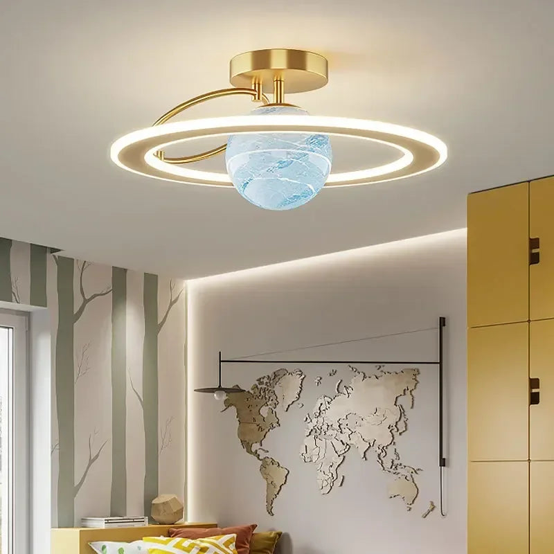 Modern LED Lovely crown star Ceiling Lamp Child Bedroom Living Restaurant Study Home Decoration Indoor Lighting Fixture Lustre