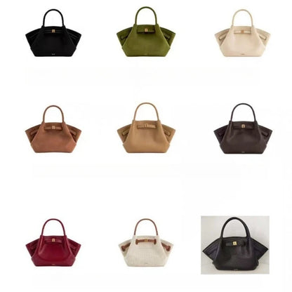Women's Dumpling Bag Large Capacity Tote Bag Casual Shoulder Handbag 2026 New Fashion Solid Color Top-handle Bag for Work Travel