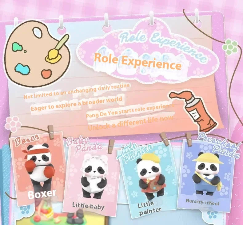 52TOYS PandaRoll Fat Baby Blind Box Mini Trendy Play Toy for Girls Cute Grain Versatile Series Birthday Desktop Gift