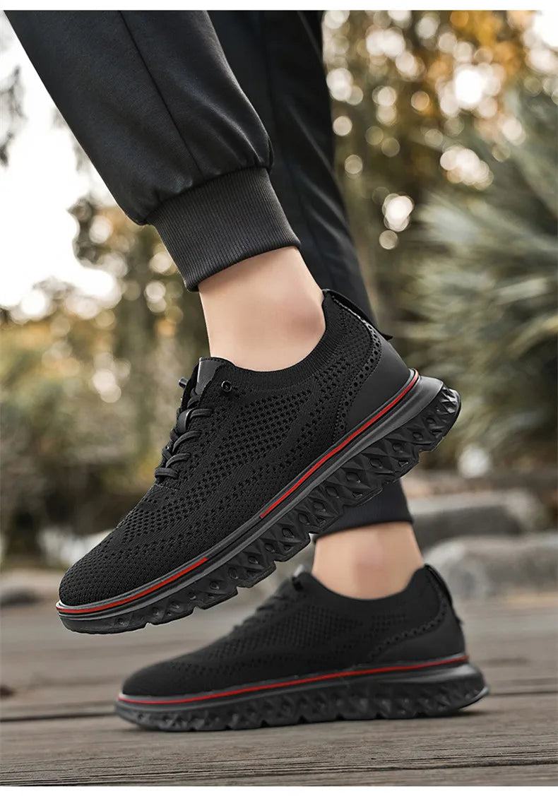 Men Sneakers New Men Mesh Casual Shoes Fashion Lightweight Breathable Soft Soled Shoes Summer Outdoor Sports Fitness Large Size