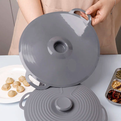 Food Grade Silicone Fresh-keeping Cover Circular Seal Spill-proof Lid Multi-functional High Temperature Resistance and Pot Cover