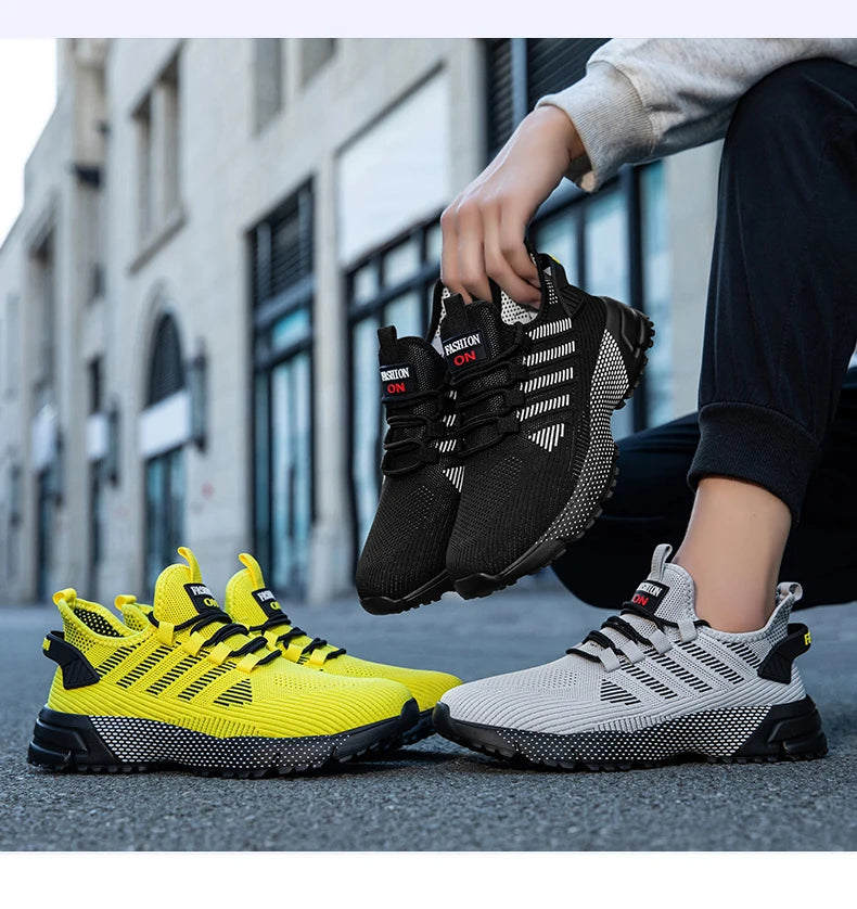 Men's Sneakers Running Shoes for Men Lightweight High Quality Mens Shoes Casual Sneaker Lace-Up Summer Sports Tennis Shoe
