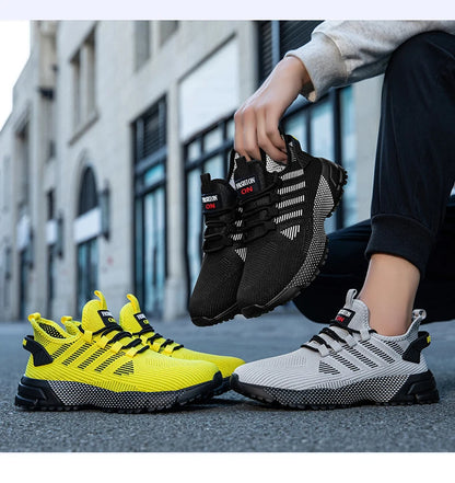 Men's Sneakers Running Shoes for Men Lightweight High Quality Mens Shoes Casual Sneaker Lace-Up Summer Sports Tennis Shoe