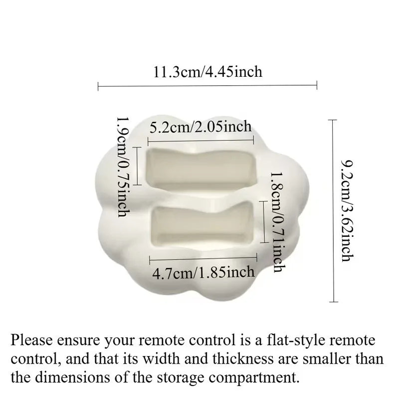 Cute 3D Cloud-Shaped Remote Control Holder - Desktop Home Storage Organizer Stand for TV/Air Conditioner Remotes, Phones Gadgets